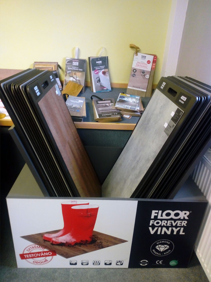 Úplně nové dekory vinylových podlah na naší prodejně